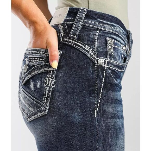 Miss Me Curvy Boot Jeans Women E3705VB2R k1129 size 30 NEW - Picture 13 of 13